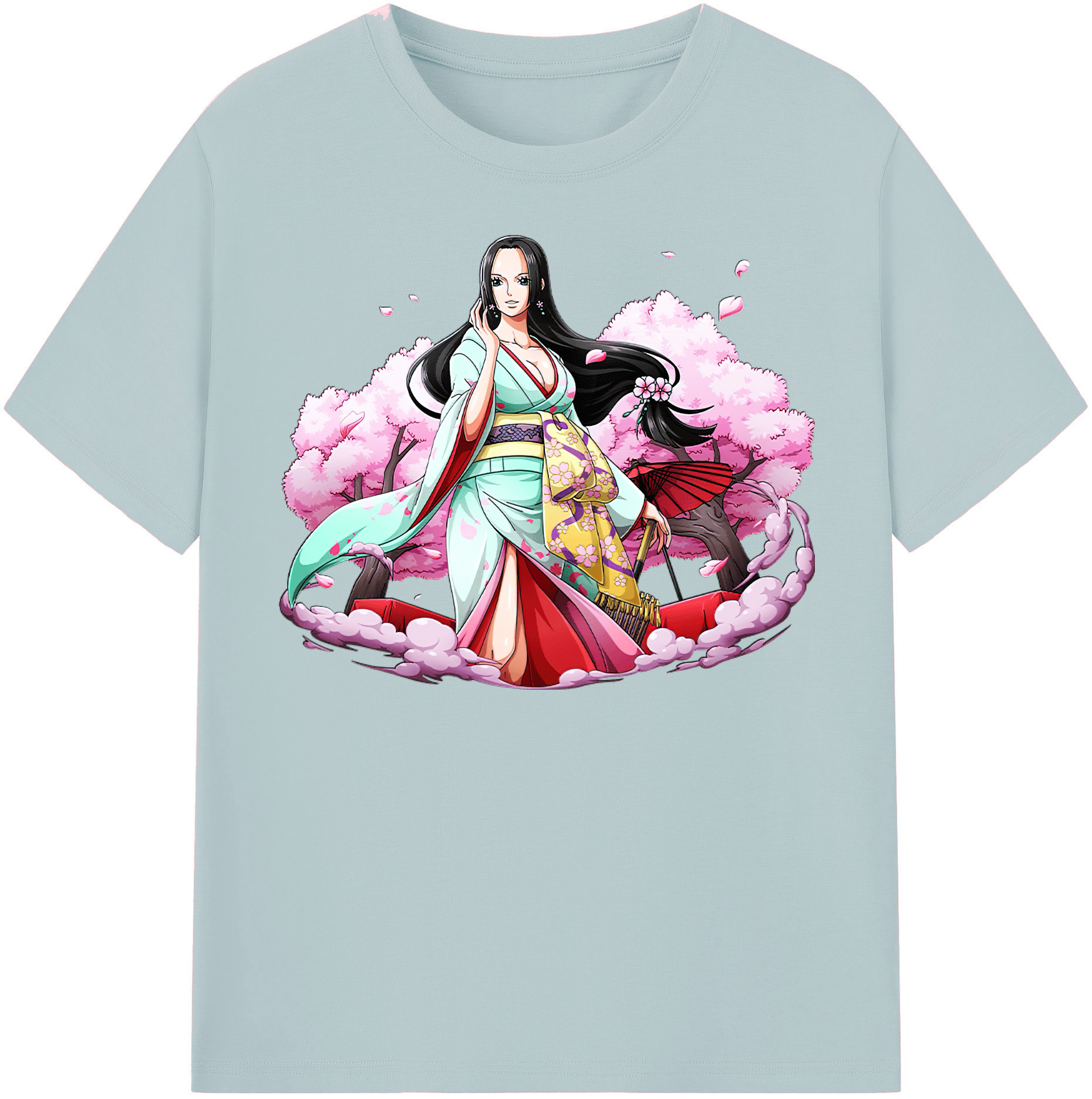 ワンピース ボア・ハンコック ONE PIECE Boa·Hancock 綿100％半袖Tシャツ（フロントプリント）